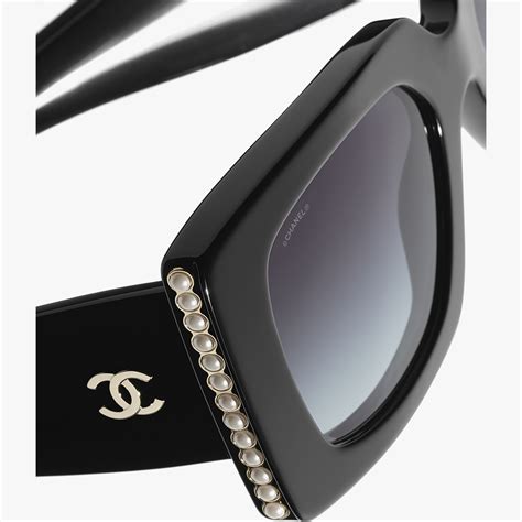 chanel sunglasses gold and noir limited|Eyewear .